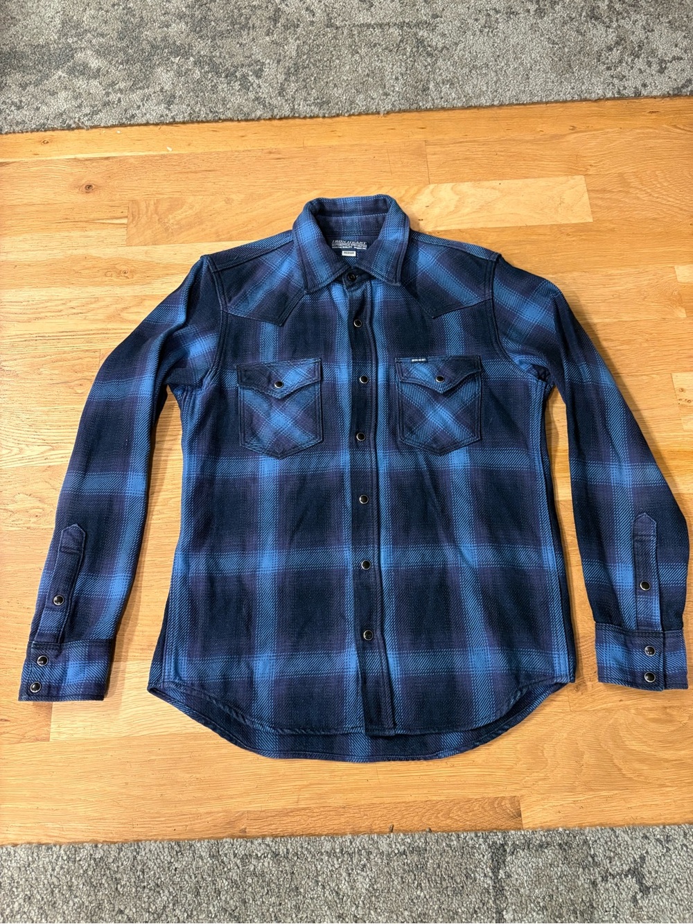 Men's Iron Heart Heavy Weight Blue Flannel